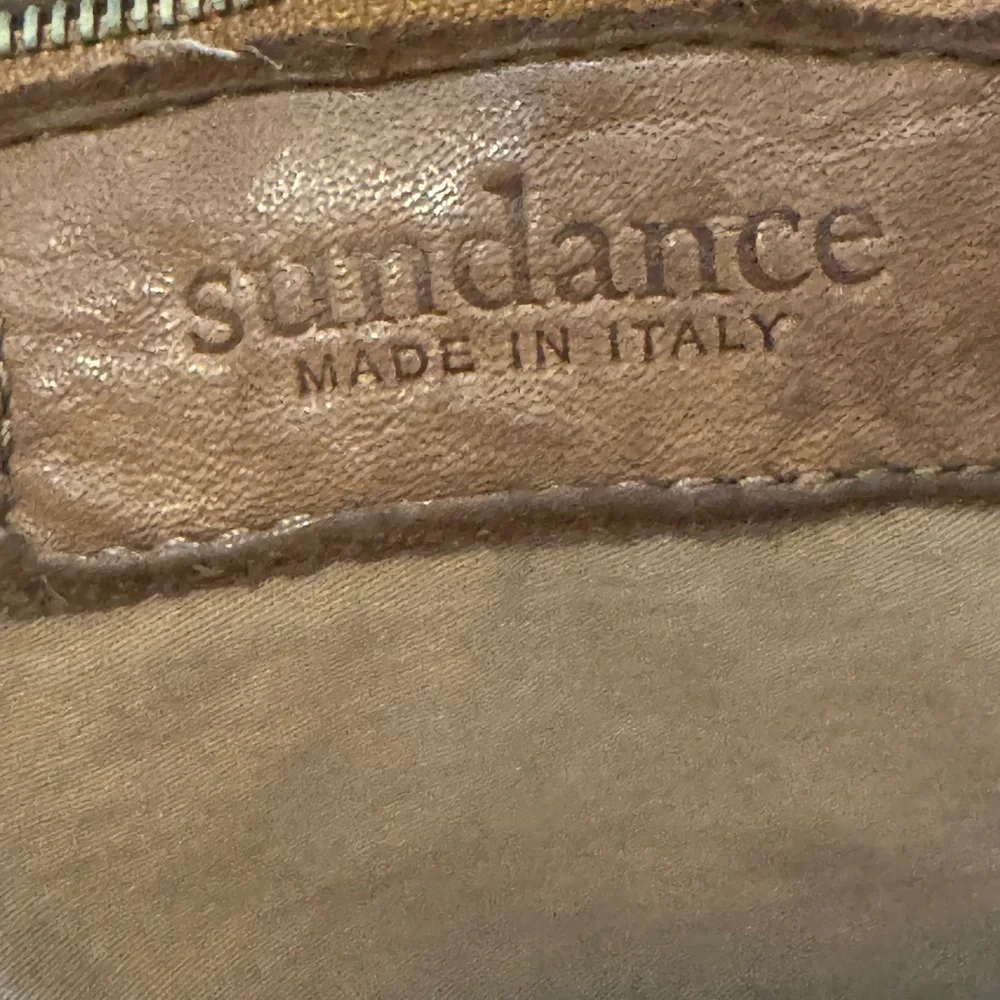 Brown Leather Studded Women's Bag - Picture 5 of 7